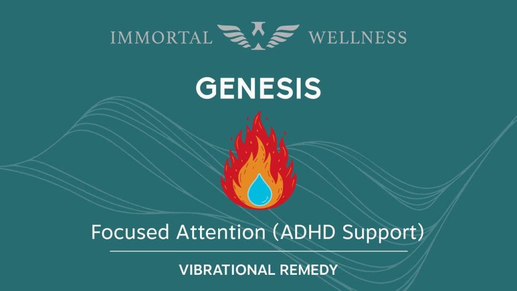 ADHD support and focused attention—Immortal Wellness Genesis vibrational remedy